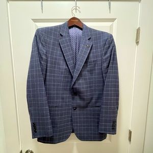 Ted Baker Jay Trim Fit Plaid Wool Sport Coat